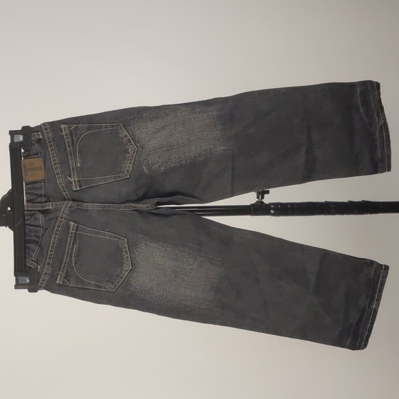 Cotton On Kids Denim Jeans Size 6-7 Black Elastic Waist Unisex - Picture 6 of 11